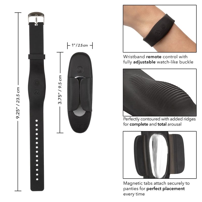Calexotics Discreet Wristband Remote-Controlled Panty Vibe with 12 Vibrations