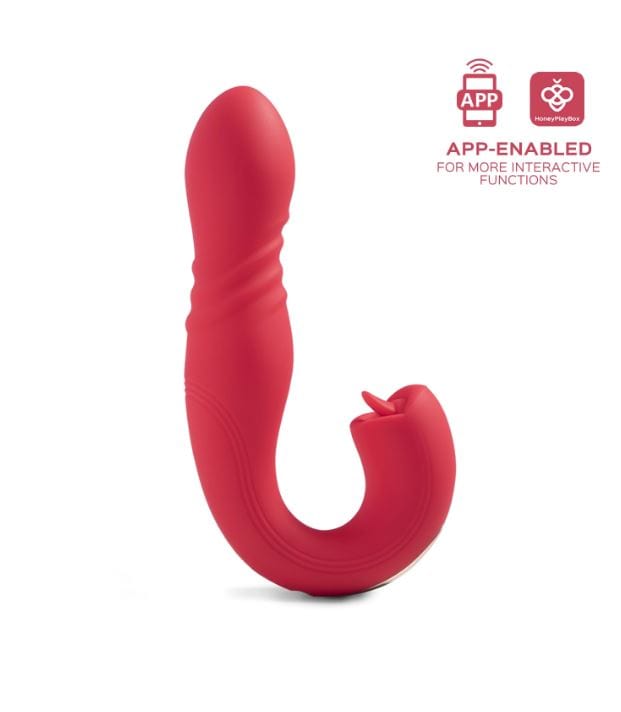 Honey Play Box Joi Thrust: App-Controlled Waterproof G-spot & Clit Pleasure Vibrator