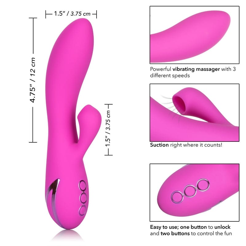 Calexotics California Dreaming Malibu Minx: Premium Sucking & Vibrating Massager