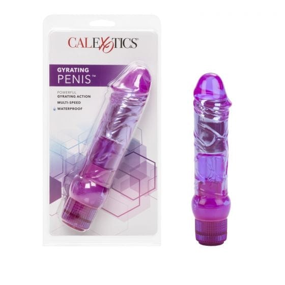 CalExotics Waterproof Crystalessence Gyrating Penis Vibrator for Sensual Pleasure