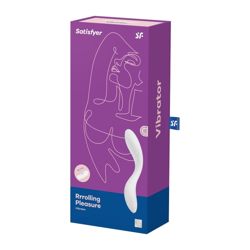 Satisfyer Rolling Pleasure Waterproof Silicone Vibrator with Multiple Modes