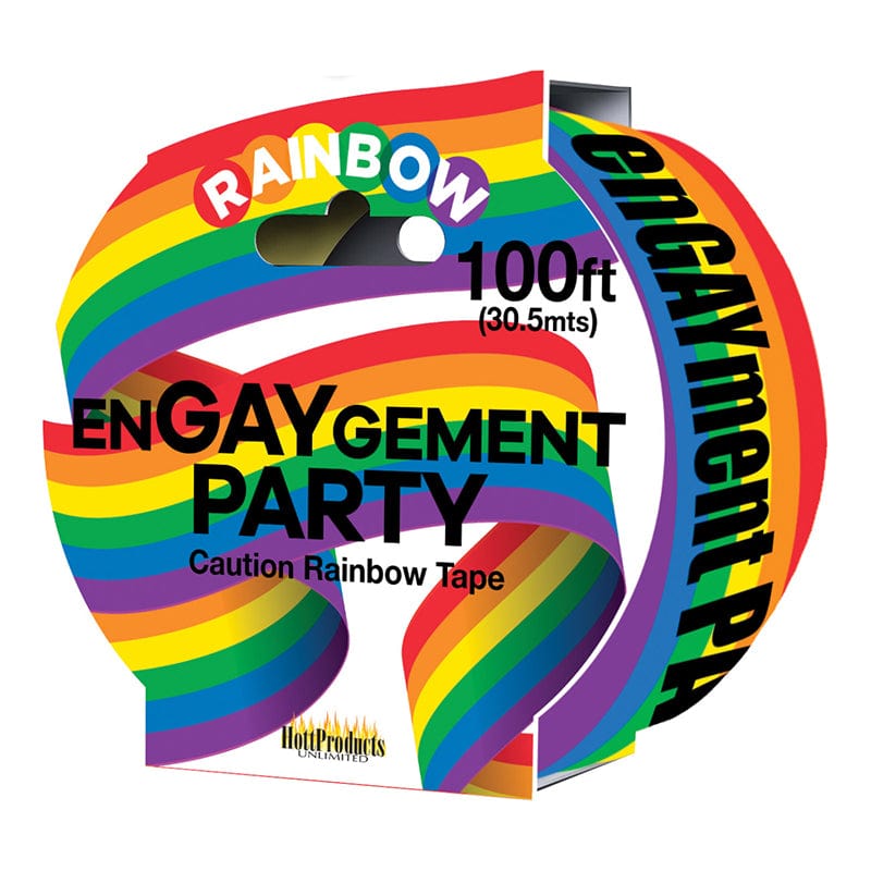 Hot Party Supplies Rainbow Caution Tape for Engagement Celebrations