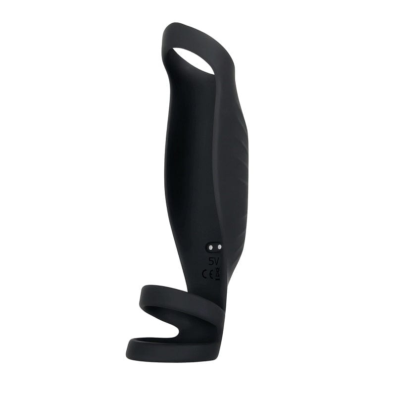 Gender-X Triple - Ring Vibrating Rocketeer Cock Sheath for Enhanced Pleasure