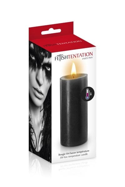 Fetish Temptation SM Black Low-Temperature Candle for Sensual Experiences