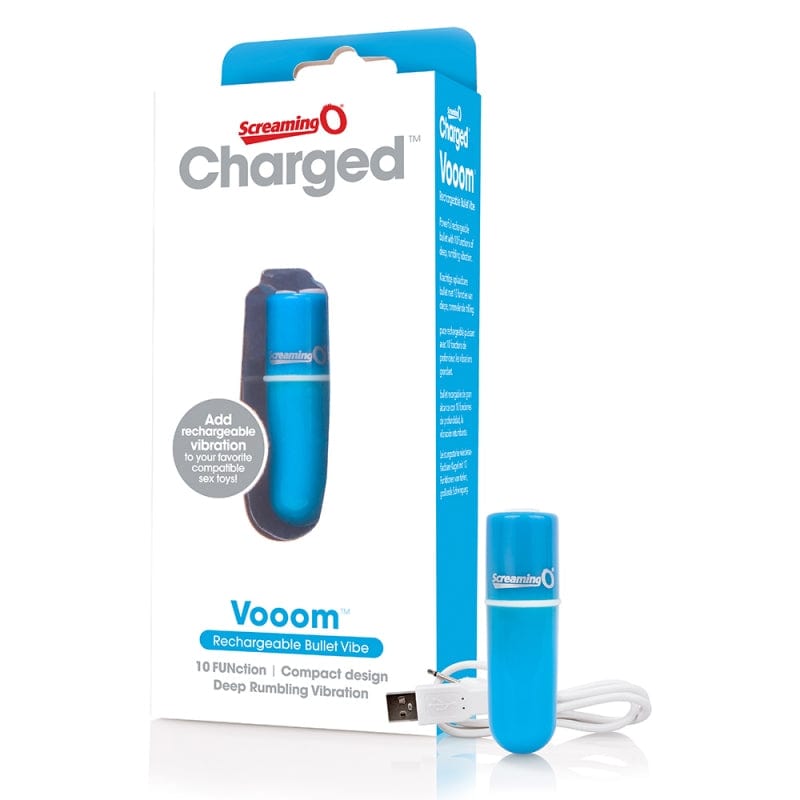 Screaming O Rechargeable Charged Vooom Bullet Vibrator with 10 Functions