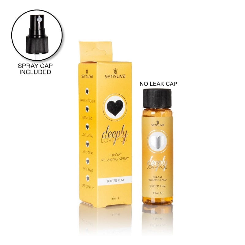 Sensuva Butter Rum Flavored Throat Relaxing and Desensitizing Spray for Deepening Love