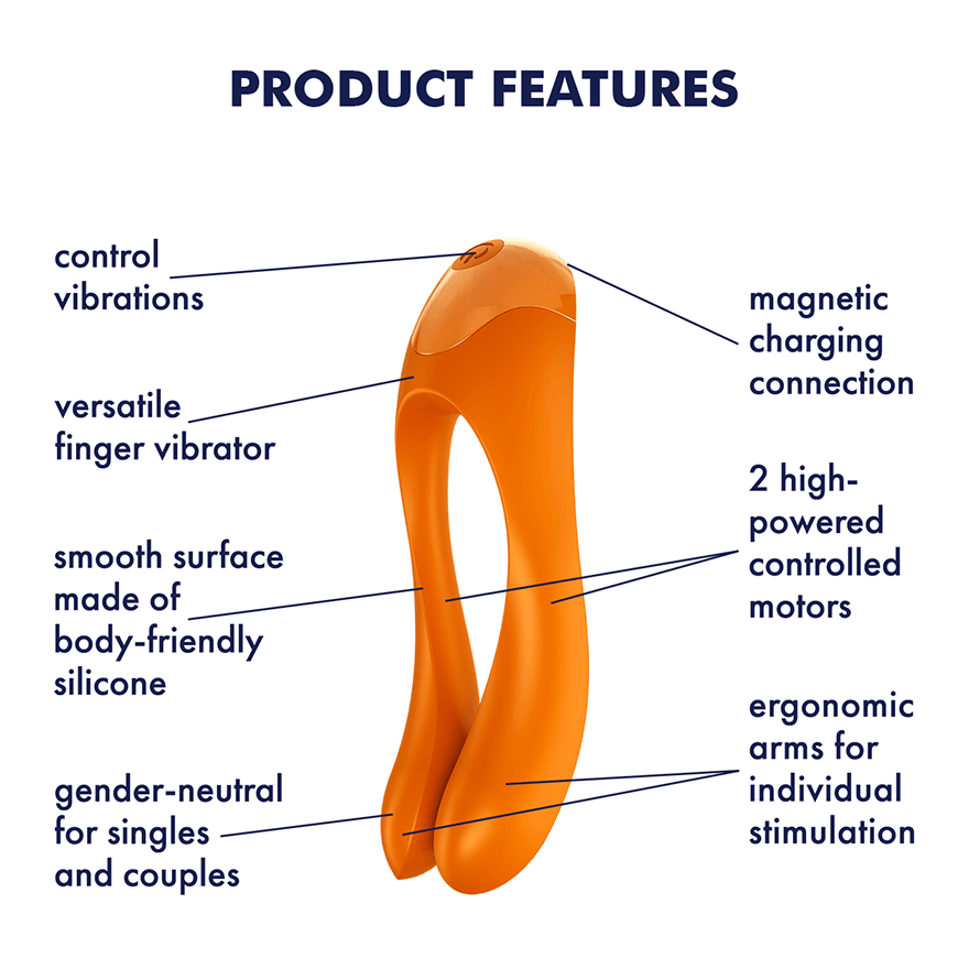 Satisfyer Finger-Style Candy Cane Vibrator for Intimate Pleasure