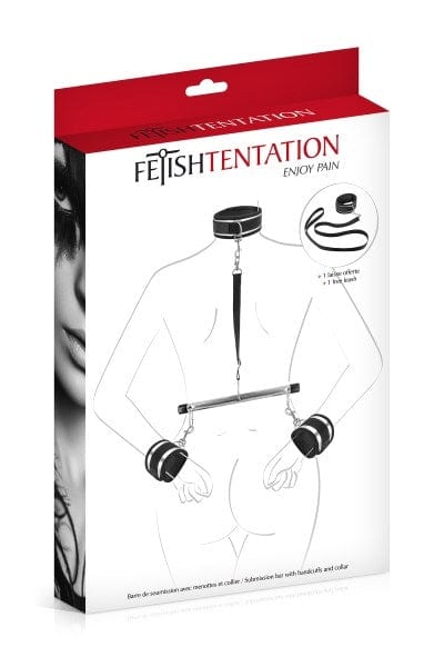High - Quality Fetish Handcuffs and Adjustable Submissive Collar Set