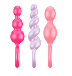 Satisfyer Colorful Booty Call Anal Plugs for Novice Exploration