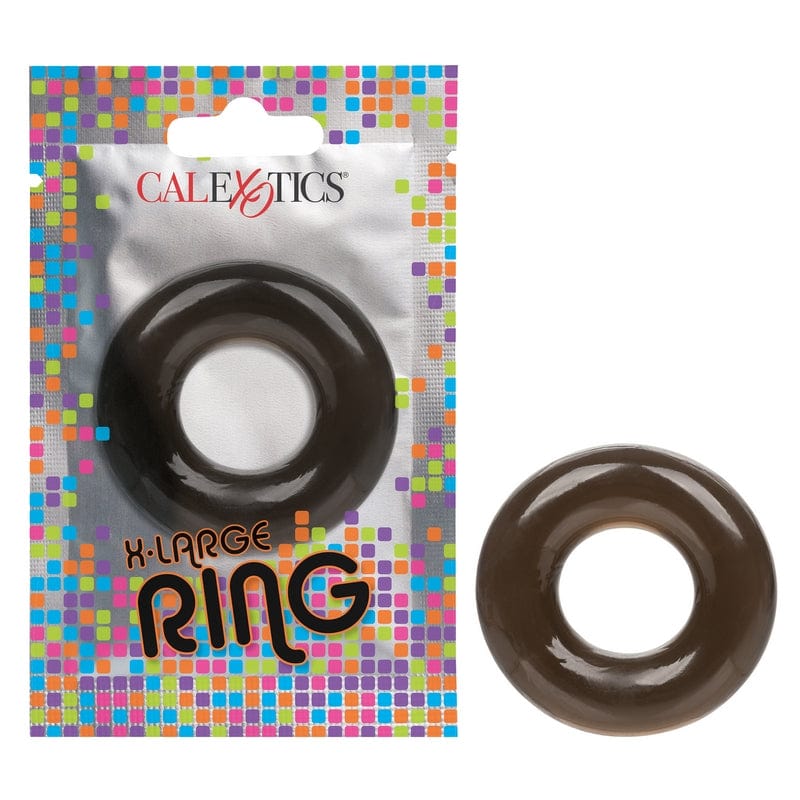 Calexotics Extra Large Black Foil Pack Cock Ring for Adult Sexual Pleasure