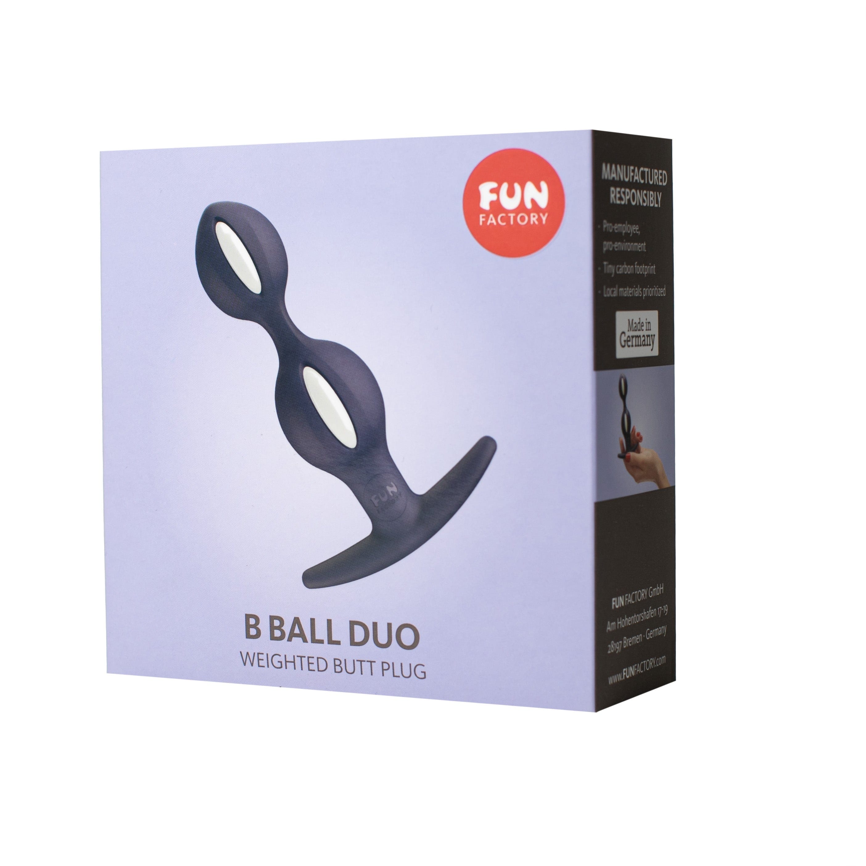 Fun Factory B Ball Duo: Reactive Anal Plug with Weighted Inner Balls