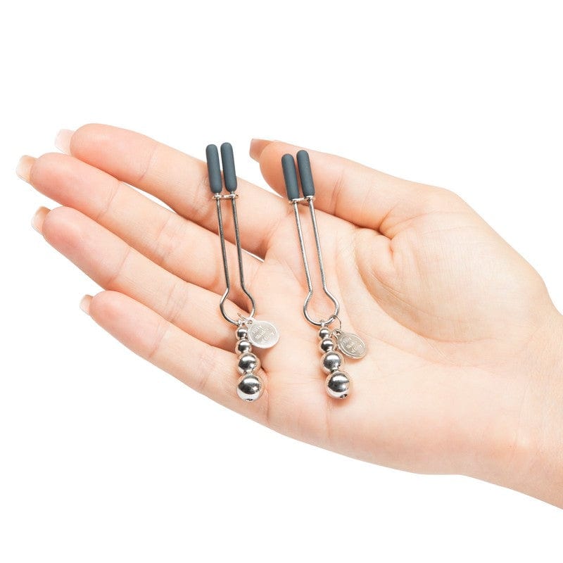 Fifty Shades of Grey Adjustable Weighted Silicone Nipple Clamps for Intense Pleasure