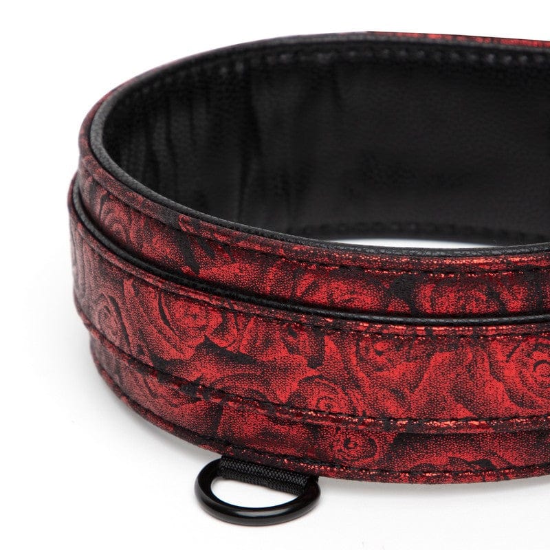 Fifty Shades of Grey Sweet Anticipation Reversible Padded Faux Leather Dog Collar and Dual - sided Lead Set