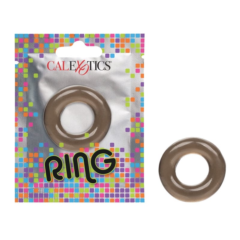 Calexotics Black Penis Ring in Foil Pack for Enhanced Sexual Performance