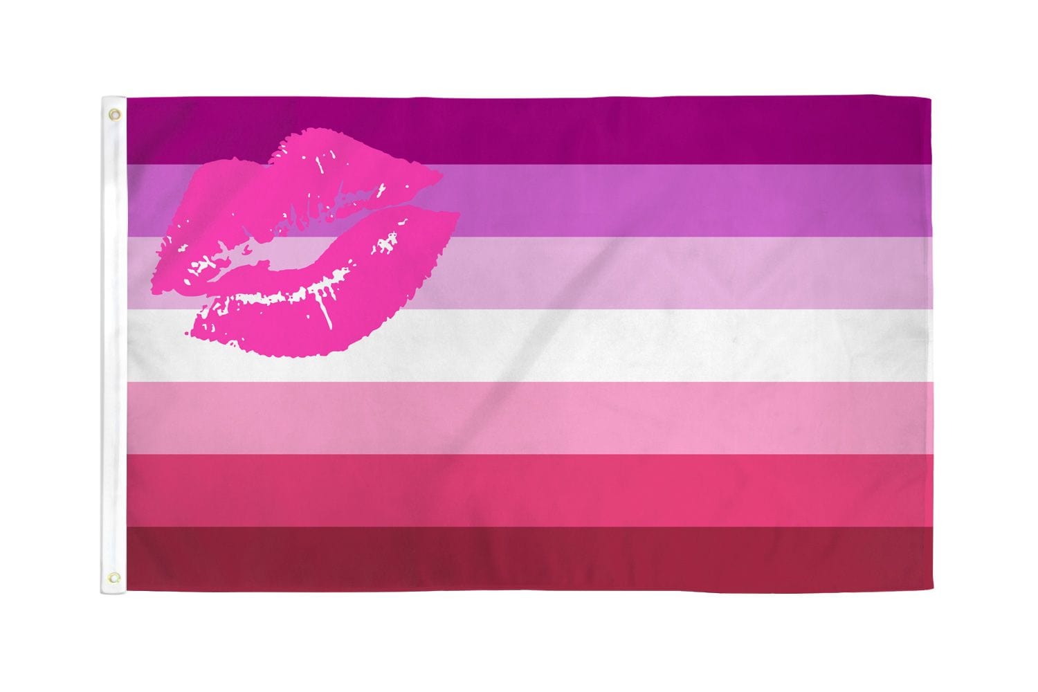 Flags Importer 3 Feet by 5 Feet Lipstick Lesbian Pride Decorative Flag for Celebratory Events