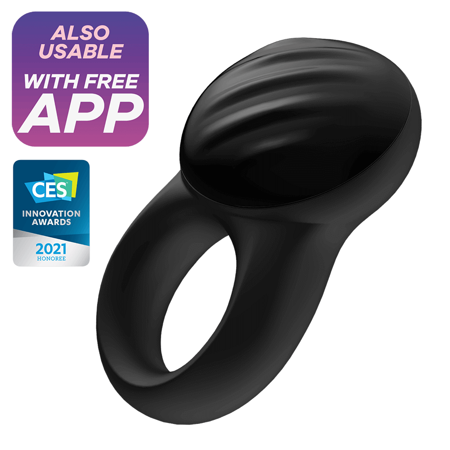 Satisfyer Premium Signet Cock Ring with 10 Vibration Modes and App Control