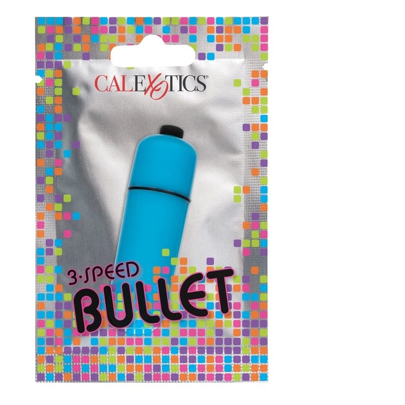 Calexotics Blue Bullet Vibrator in Foil Pack for On - the - go Intense Pleasure