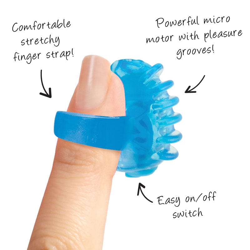 Screaming O Disposable FingO Tips Mini Vibrating Sex Toys in Blue or Purple