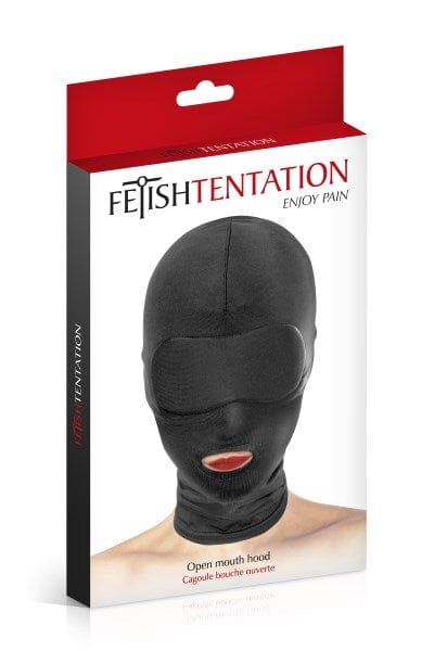 High - Quality Fetish Tentation Open - Mouthed Balaclava Hood for Erotic Games