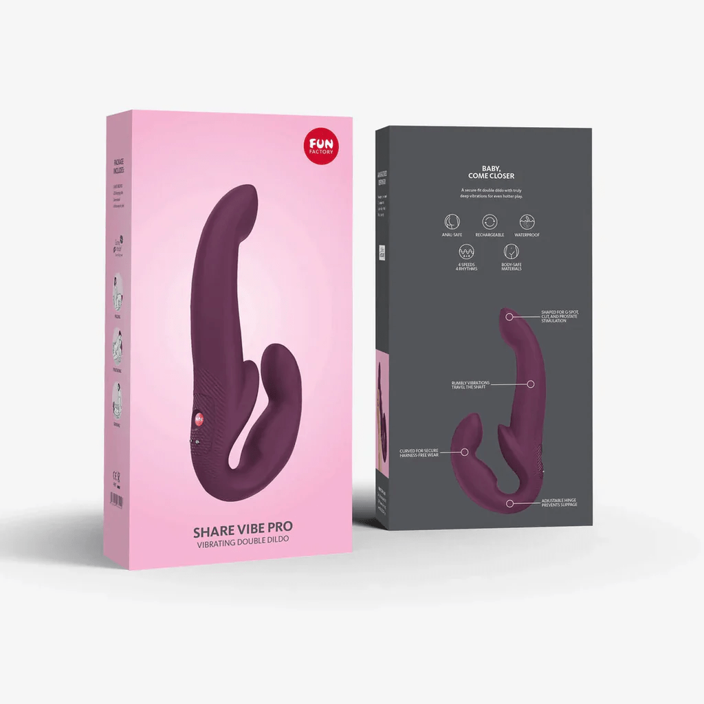 Fun Factory Premium Double Rechargeable Share Vibe Pro for Intense Pleasure