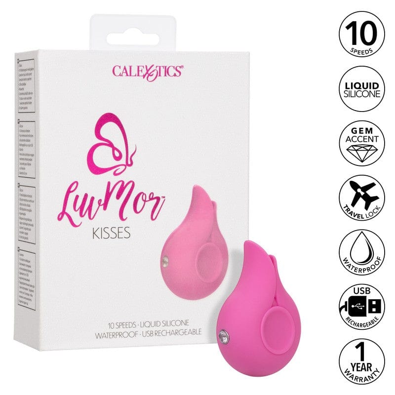 Calexotics LuvMor Kisses Curved Vibration Massager with 10-Speed Settings