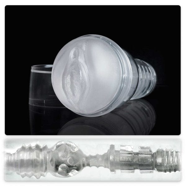 Fleshlight Ice Lady Crystal: Transparent Self - Pleasure Device for Unmatched Visual Thrills