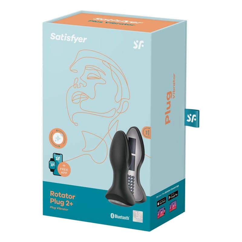 Satisfyer 2+ Rotator Anal Pleasure Plug - Unisex Adult Toy