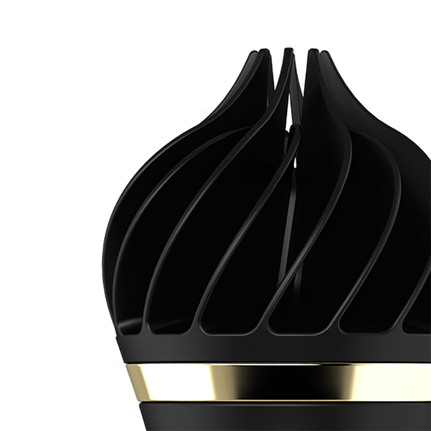 Black Satisfyer Sweet Treat Clitoral Rotating Vibrator - Ideal for Intense Pleasure