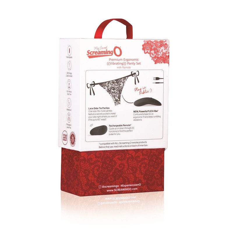 Screaming O Luxury Ergonomic Rechargeable Vibrating Panty Set