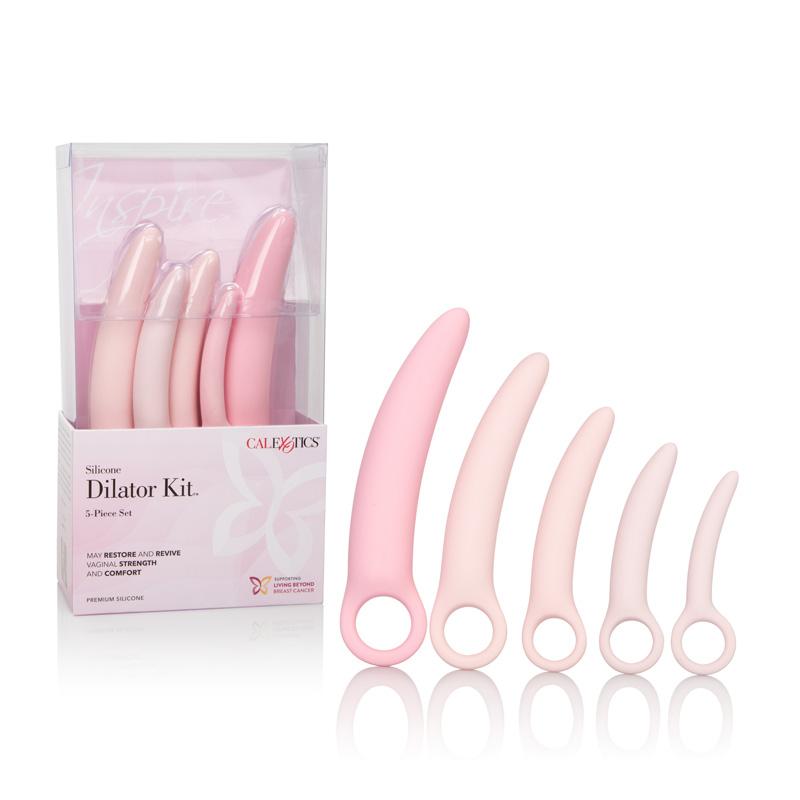 Calexotics Inspiring Premium Silicone Vaginal Dilator Kit with 5 Sizes