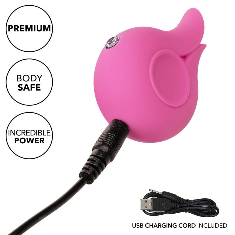 Calexotics LuvMor Kisses Curved Vibration Massager with 10-Speed Settings