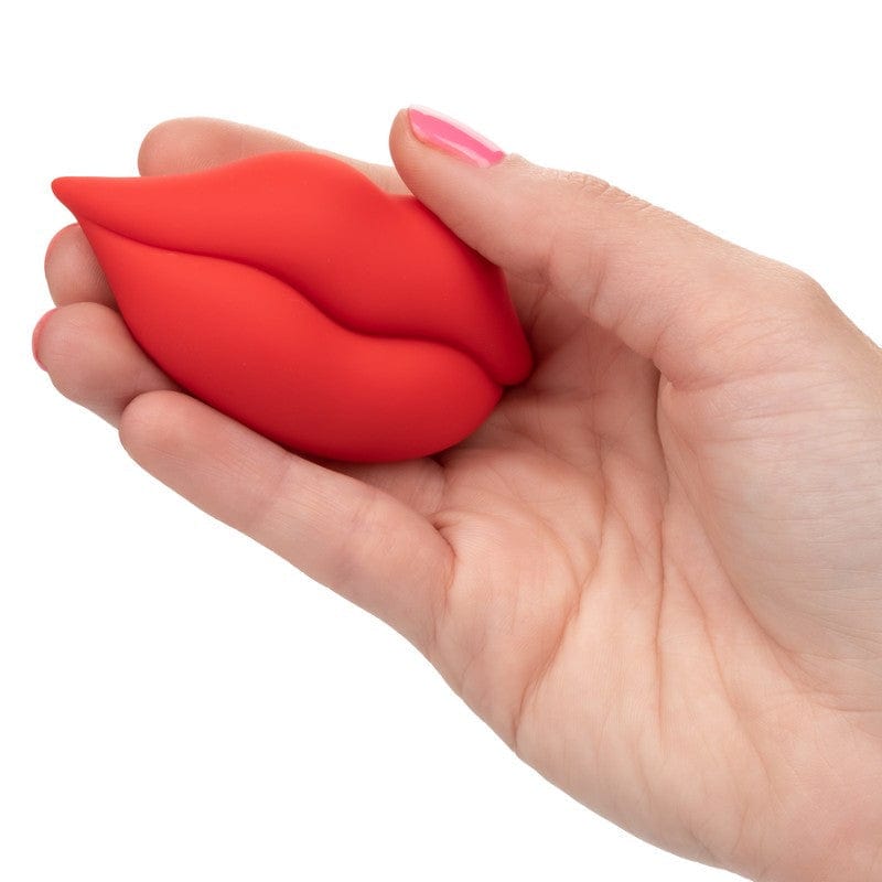 Calexotics Naughty Bits Muah Mini Handheld Silicone Vibrator for Intense Massage