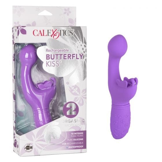 Calexotics Rechargeable Butterfly Kiss Vibrator - An Ideal Adult Toy for Women's Intimate Pleasure