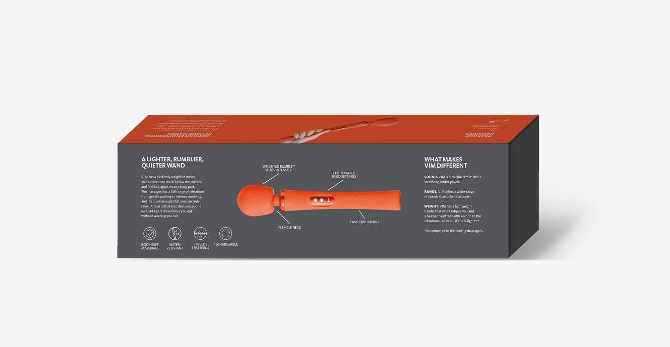 Fun Factory Vim Premium Weighted Rumble Wand Massager for Ultimate Pleasure and Relaxation