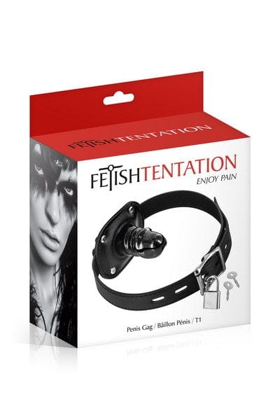 Fetish Tentation Realistic Small Penis-Shaped Internal Dildo Gag for BDSM Play