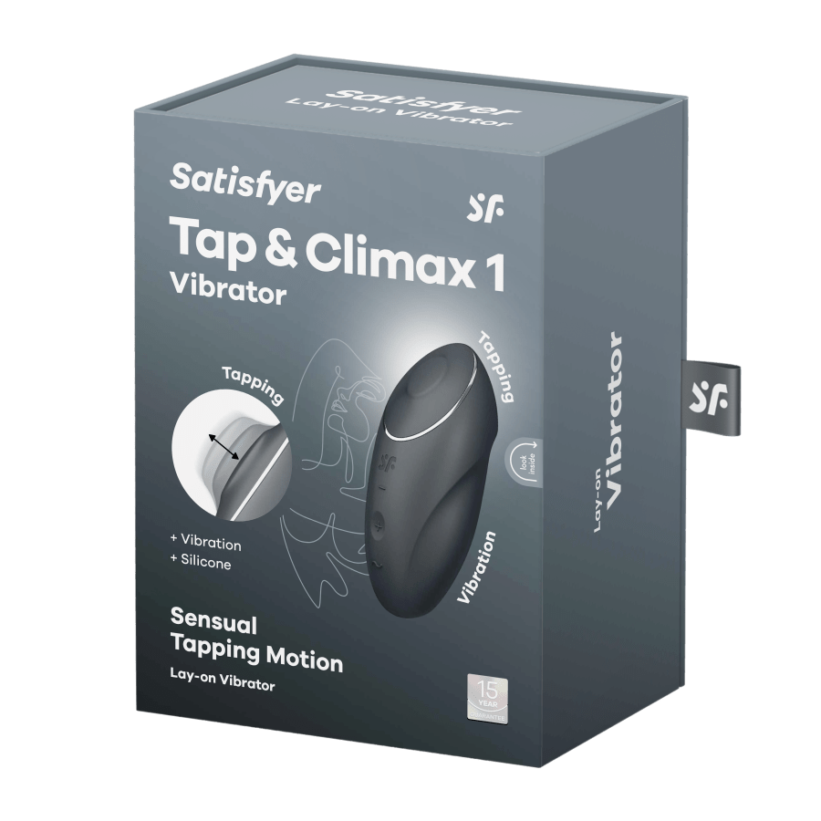 Satisfyer Tap & Climax 1 Luxury Lay - on Clitoral Vibrator for Women