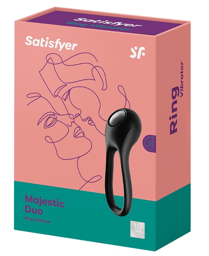 Satisfyer Majestic Dual Function Ring-Style Male Vibrator for Enhanced Pleasure