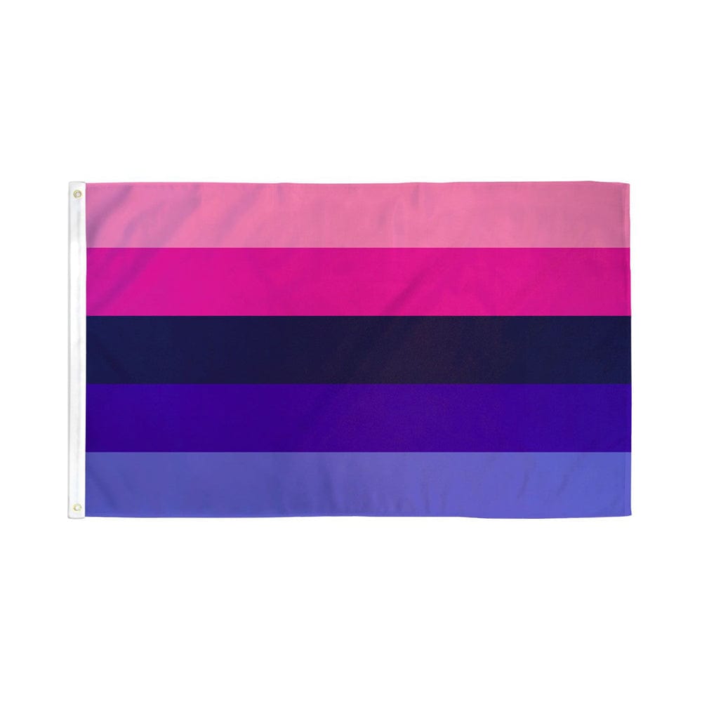 High - Quality Imported 3 Feet by 5 Feet Omnisexual Pride Flag for Indoor and Outdoor Display