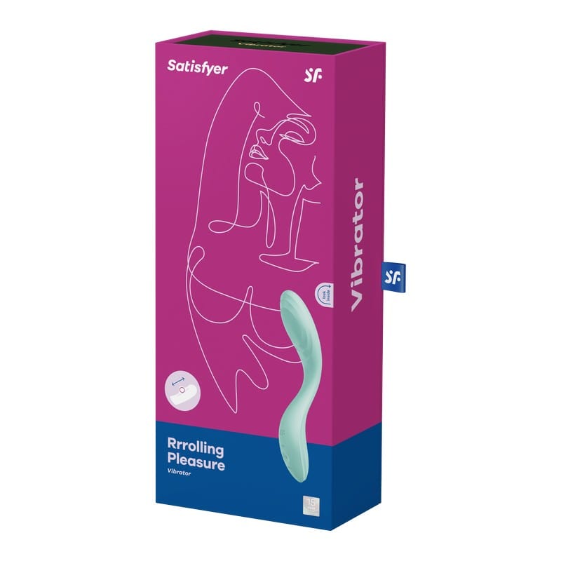 Satisfyer Rolling Pleasure Waterproof Silicone Vibrator with Multiple Modes