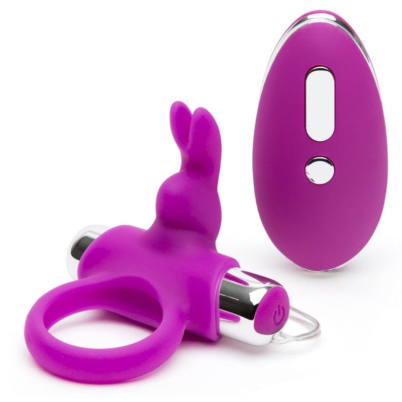 Happy Rabbit Rechargeable Remote-Controlled Silicone Cock Ring with Bunny Ears