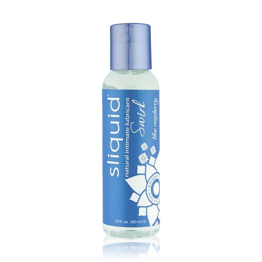 Sliquid Swirl Blue Raspberry Flavored Water - Based Vegan Lubricant