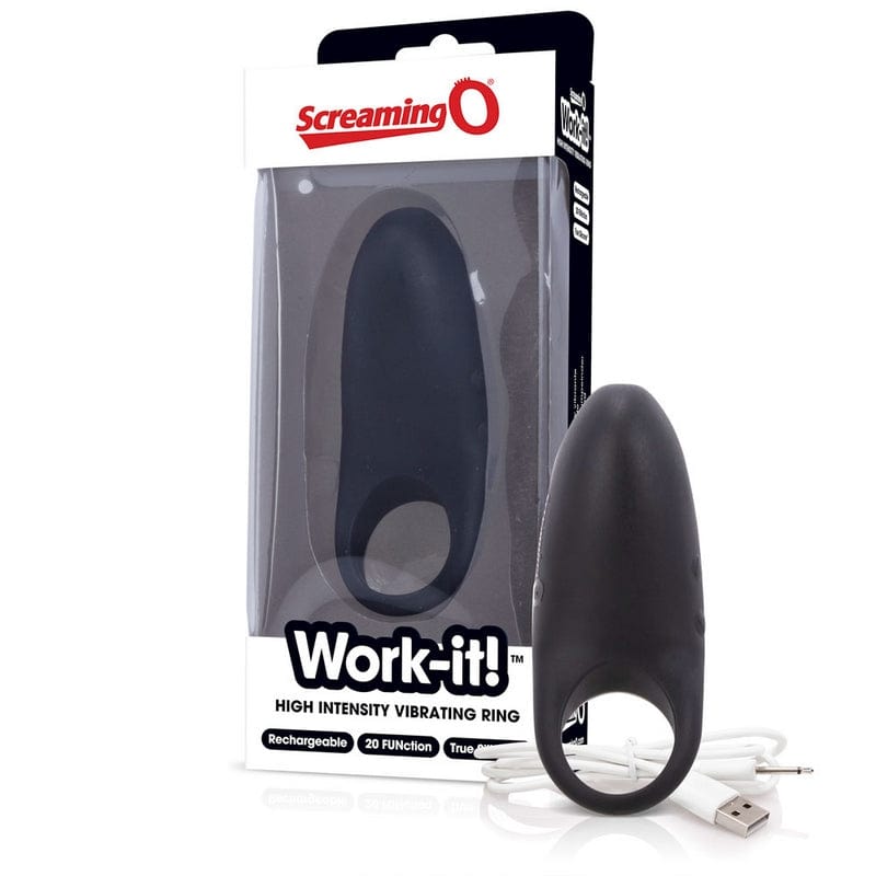 Screaming O High-Intensity Vibrating Work-it Cock Ring for Couples