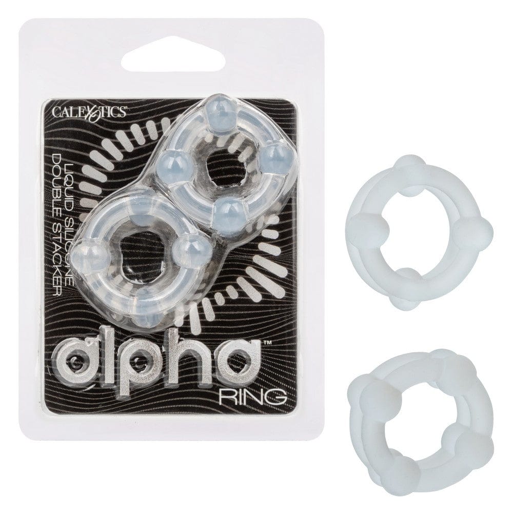 Calexotics Alpha Ultra - Smooth Liquid Silicone Dual - Stacking Pleasure Enhancers