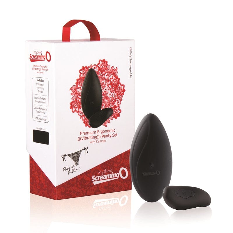 Screaming O Luxury Ergonomic Rechargeable Vibrating Panty Set