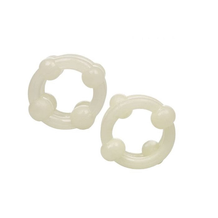 Calexotics Silicone Island Glow-in-the-Dark Double Stacker Erection Enhancer Ring Set