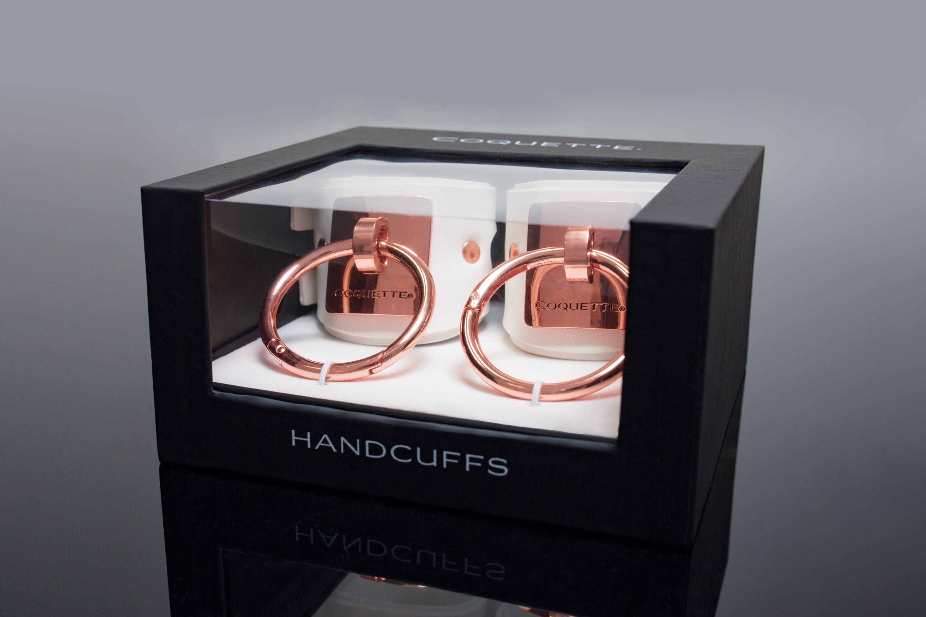 Coquette Style Vegan Leather Elegant White Bondage Handcuffs for Discreet Play