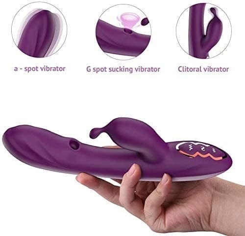 Tracy's Dog Premium G-Spot Rabbit Vibrator with 7 Vibrations & Suction