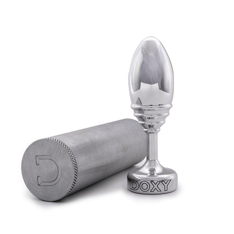Exquisite Doxy Ribbed Aluminum Butt Plug for Intimate Pleasure
