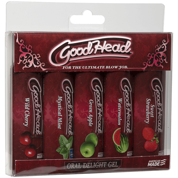 Doc Johnson GoodHead Multi - Pack of Oral Delight Gel for Enhanced Oral Experiences