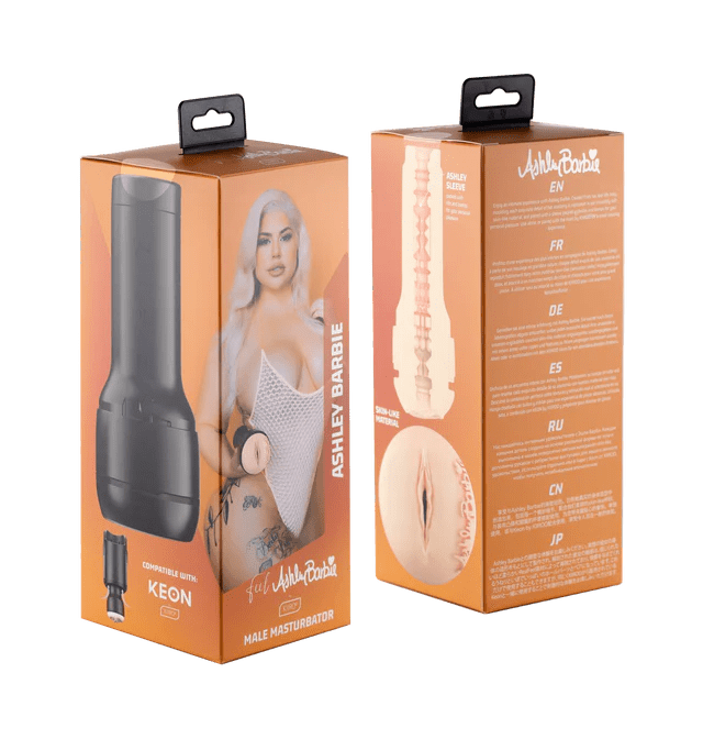 Kiiroo Realistic Ashley Barbie Adult Stroker with Soft Skin-like Sleeve